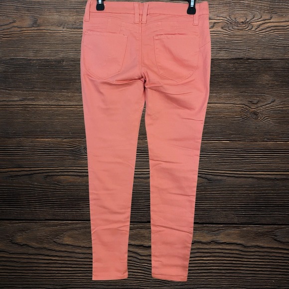 Hybrid & Company Coral Skinny Jeans Size 5 Juniors Slim Fit Zip Button Fly - Picture 2 of 5